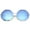 Silver / Blue Mirror, variant on sunglassLA Female Oversize Metal Frame Slim Temple Colored Mirror Lens Hexagon Sunglasses 63mm (Silver / Silver Mirror) - 63mm