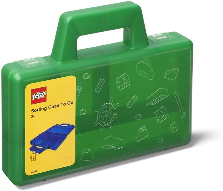Brick Case Portable Storage W/ 50 bricks & stud play surface for bricks 