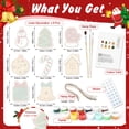 thumbnail image 4 of Maytalsory PVC DIY Christmas Tree Ornaments Pack Of 8 8 DIY Painting By Numbers With Hemp Rope Hanging, 4 of 6