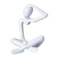 thumbnail image 1 of simhoa Thinker Abstract Statue Art Crafts for Table Centerpiece Bedroom Living Room White, 1 of 8