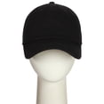 thumbnail image 3 of Classic Baseball Youth Kid Dad Hat Plain Cotton Low Profile Adjustable Cap - Black, Under 5 yrs, 3 of 9
