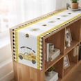 thumbnail image 6 of Table Runners 108 Inches Long Dress Scarves, Yellow Truck Farmhouse Coffee/Dining/Kitchen Table Runner for Living Room, Spring Bees Daisy Honey Black Buffalo Lattice 13x108 Inch, 6 of 9