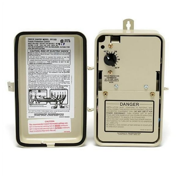 Intermatic Freeze Protection Thermostat only for 120/240V Applications | PF1103