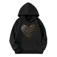 thumbnail image 2 of CHEEREAM Girls Long Sleeve Cute Hoodies Love Heart Print Pullover Tops Oversized Trendy Sweatshirt with Pockets 3-14T, 2 of 4