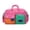 Pink, variant on Lightweight Travel Duffel with Luggage Sleeve, Multi-Pocket Overnight Weekender Bag for Gym, Commute, and Short Trip Storage, Nylon Travel Tote for Men and Women