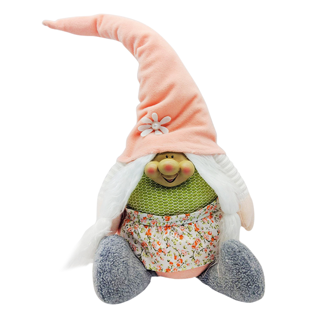ZUARFY Easter Bunny Gnome Spring Holiday Home Decoration Plush Handmade Rabbit Swedish Tomte Elf Doll Ornaments - image 3 of 14