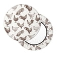 thumbnail image 3 of Round Bar Stool Seat Covers, Chickens Elastic Round Chair Cover Stool Seat Slipcover Bar Stool Cushions Round Pad for 12-14 inch, 3 of 7
