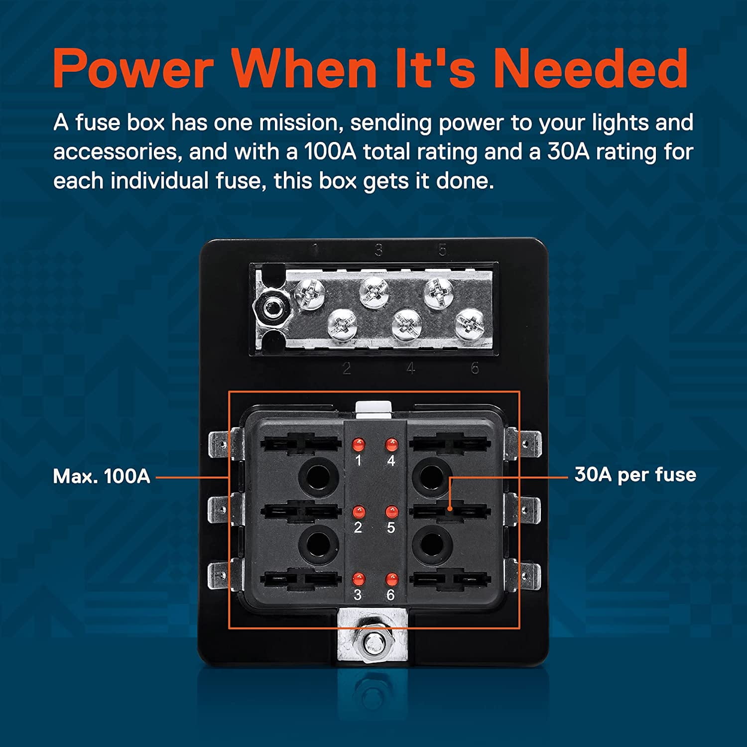 NEXPOW jump starter fuse location ATO 30A