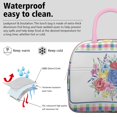 thumbnail image 3 of Lunch Bag Lunch Box for Women Reusable Insulated Lunch Cooler Bags,Large Capacity for Work Travel Picnic,Water-Resistant Pioneer Colorful Floral Lunch Tote Bag Gifts for Woman Mom Pink, 3 of 6