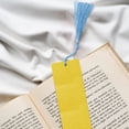 thumbnail image 6 of Kdxio Yellow Glitter Print Metal Tassel Bookmarks,Perfect Gift for Art Lovers and Bookworms Metal Bookmarks for Women, 6 of 8
