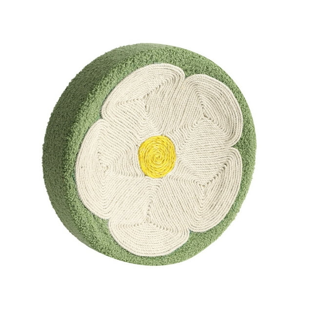Round Cat Scratching Pad Sisal Weave Scratcher Claw Grinder Furniture Protector Cats Training Toys