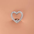 thumbnail image 3 of Piercing de ombligo de acero quirúrgico CHAO con forma de corazón, JOYERÍA para mujer, 3 of 5