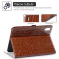 thumbnail image 2 of TECH CIRCLE iPad Generation 10.9 Inch 2022,Lightweight  Business Style Wallet Folio Slim Auto Sleep/Wake Cover Stand Protective Cover for Apple iPad 10th Gen 10.9 inch 2022, Brown, 2 of 5
