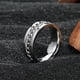 thumbnail image 2 of Anillo giratorio King Will de acero inoxidable plateado de 8 mm para hombre, 2 of 7