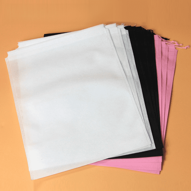 Bolsa no tejida con cordón, bolsa no tejida con cordón, bolsa de almacenamiento con cordón de protección ambiental de 50 g