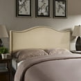 thumbnail image 4 of Curl Tête de Lit Rembourrée Queen Nailhead - Café, 4 of 4