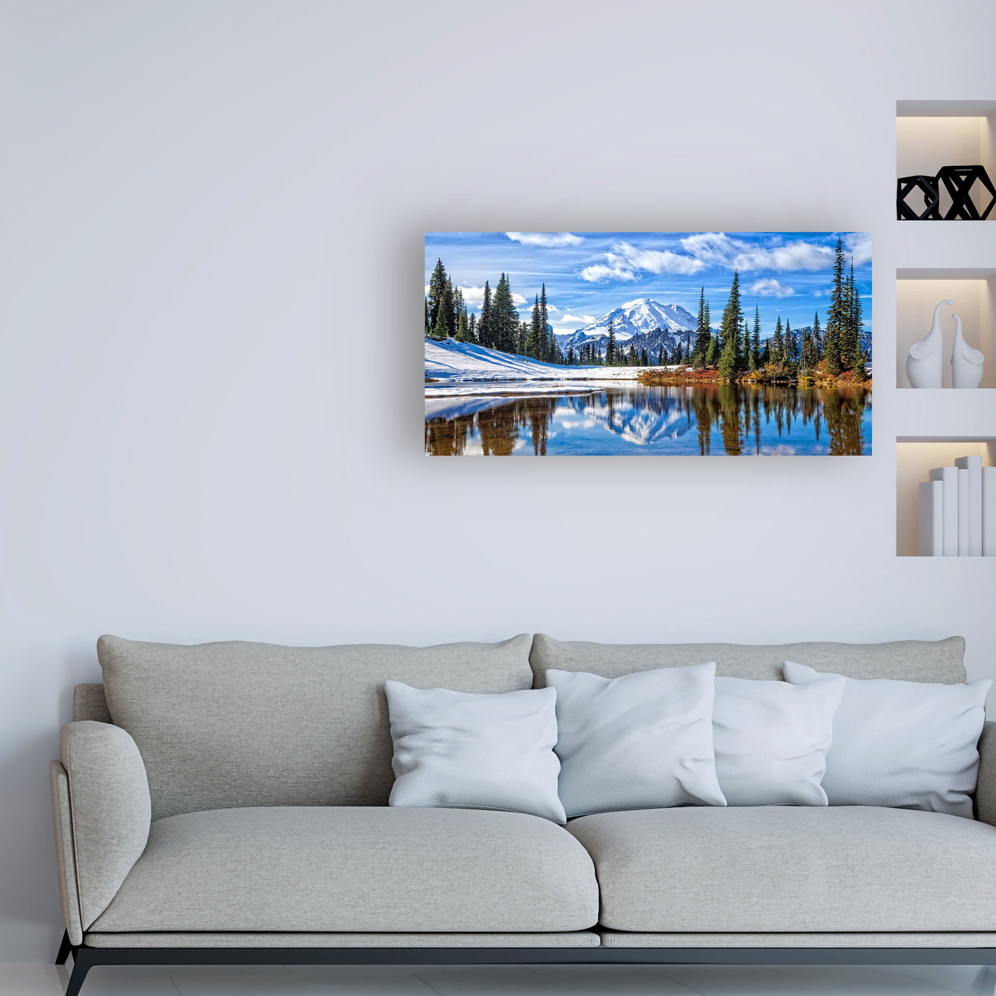 Trademark Fine Art 'Mt. Rainier Vista' Canvas Art by Michael Broo