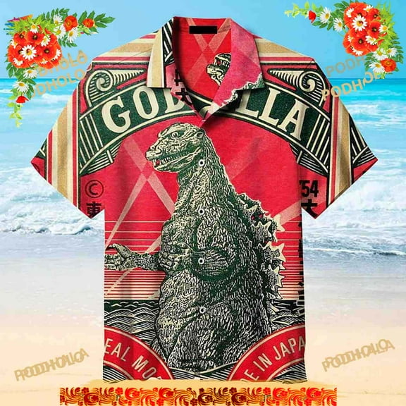 3D King of Monster Toho Godzilla Hawaiian shirt, Godzilla Lovers Gift