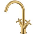 thumbnail image 3 of Ancona Ava Series Single Hole Cross Handle Bathroom Faucet in Titanium Gold Finish, 3 of 6