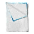 thumbnail image 2 of Blue Soft Flannel Fleece Throw Blanket, Abstract Blue Tones Gradient Effect Blurred Spots Deep Peach Yoga, Cozy Plush for Indoor and Outdoor Use, 50" x 70", Blue and Baby Blue, by Ambesonne, 2 of 5