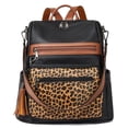 thumbnail image 1 of Mochila Telena, bolsa de viaje de piel vegana para mujer, 1 of 7