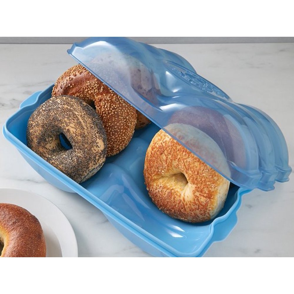 Bagel Fresh Container 6 Fresh Bagel Keeper & Airtight Storage