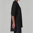 thumbnail image 5 of LEKWK Linen Tunic Tops for Women V-Neck Half Sleeve High Low Shirts Lightweight Breathable Casual Shirts with Pockets Fall Vacation Travel Outfits, 5 of 7