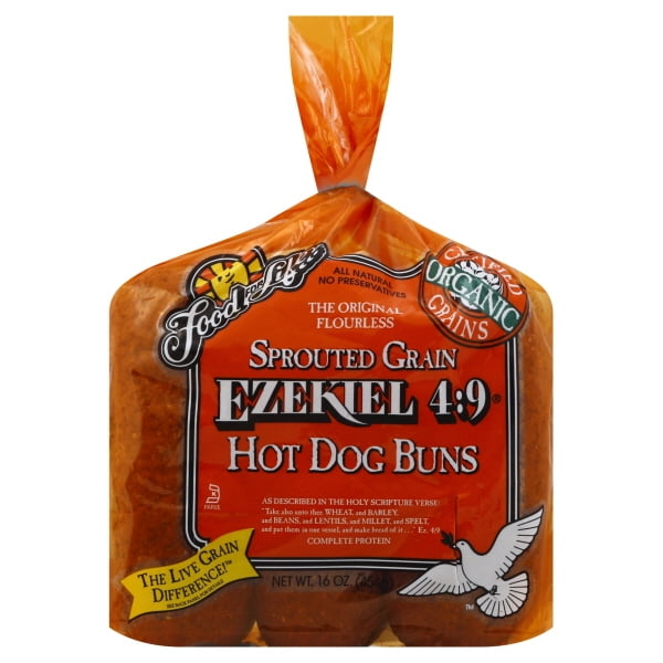 Food For Life Ezekiel 49 Sprouted Grain Hot Dog Buns, 16.0 OZ