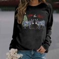 thumbnail image 4 of Donk The Halls Christmas Sweatshirts for Women 2025 Long Sleeve Crewneck Funny Donkey Graphic Sweatshirt Pullover Tops, 4 of 8