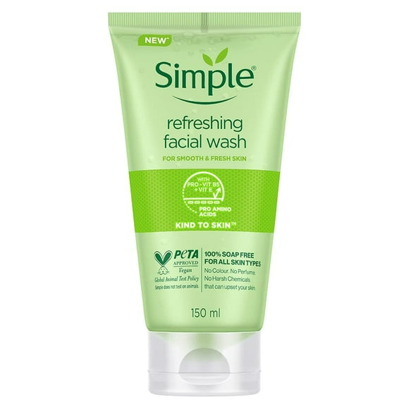 Simple Refreshing Facial Wash,150ml Each (Pack of 2)