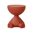 thumbnail image 1 of Table de Nuit Moderne Rouge avec Rangement à Dessus Relevable, Table d'Appoint Ronde pour Chambre, Salon, Balcon, Bureau, Table d'Accent avec Compartiment Caché, Déco Maison Multifonctionnelle, 1 of 7