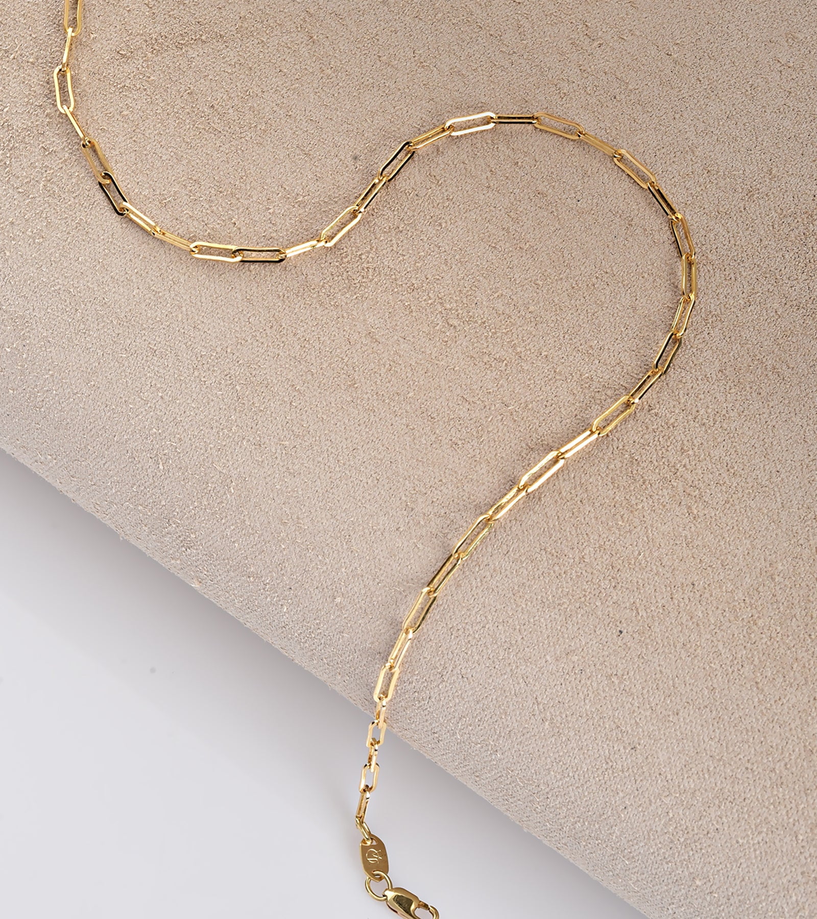 Jewelry Atelier Gold Chain Necklace Collection - 14K Solid Yellow Gold Filled Paper Clip Link Chain Necklaces for Women and Men with Different Sizes (2.0mm, 2.5mm)