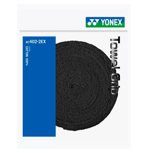 Grip de Toalla para Raqueta YONEX AC402-2EX 100% Algodón Negro