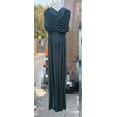 thumbnail image 5 of 2026 Women's White Ruched Cape Sleeve High Waist Flowy Maxi Dress, 5 of 6