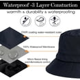 thumbnail image 3 of Chapeau Bob d'Hiver Surdimensionné TG TTG pour Hommes, Imperméable, Doublé en Molleton, Randonnée, Pêche, Plein Air, Temps Froid, 3 of 4