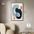 thumbnail image 5 of Modern Earbuds Contemporary Abstract Shapes Trendy Canvas Wall Art by Art Remedy, Black Floater Frame, 24"x36", 5 of 7