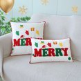 thumbnail image 1 of Ganfancp Christmas Pillowcase Alphabet Pillowcase Christmas Pillowcase Christmas Pillow Decoration Sofa Pillow Home Bed Pillow Ofertas Del Día Funda de Almohada X 1, 1 of 6