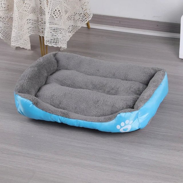Large Pet Cat Dog Bed Square Plush Kennel Summer Washable Cat Mat Waterproof Mattress Pet Cushion Medium Large Dogs Pet Supplies ShopWise Round