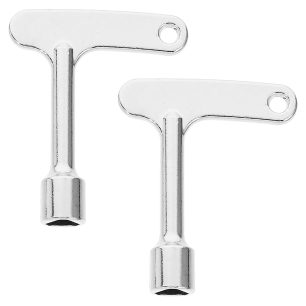 Juego de llaves triangulares en forma de L de aleación de zinc, 2 uds., juego de llaves triangulares universales en forma de L, llave de puerta de ascensor, juego de llaves de equipo universal