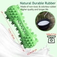 thumbnail image 5 of Cepillo de dientes para perros, juguete para masticar para perros, cepillo de dientes de goma resistente a las mordeduras para perros pequeños y medianos (verde) oso de fresa Electrónica, 5 of 5