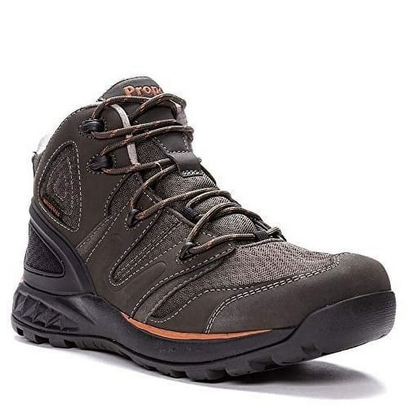 Propét Men's Veymont Hiking Shoe Gunsmoke/Orange