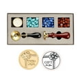 thumbnail image 1 of Zootealy Retro Letters Wax Seal Stamp Set Handmade DIY Envelope Seal Holiday Gift, 1 of 6