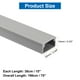 thumbnail image 2 of Uxcell 5Pcs Ocultador de Cables de Pared 15inx0.94inx0.55in Cubierta de Cable Autoadhesiva para Montaje en Pared, Canaleta para Cables de TV, Gris, 2 of 7