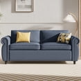 thumbnail image 5 of BALUS  Queen Size Pull Out Sofa Bed with 4" Foam Mattress , Queen  Sleeper Sofa for Living room , Linen,Grey, 5 of 12