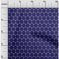 thumbnail image 1 of oneOone Cotton Poplin Fabric Honeycomb Geometric Sashiko Printed Craft Fabric BTY 42 Inch Wide, 1 of 1
