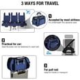 thumbnail image 5 of Bolsa de transporte al aire libre para gatos perros comodidad bolsa de viaje aprobada por aerolínea bolsa lateral suave para mascotas 43*23*29cm azul-azul- oso de fresa Electrónica, 5 of 5
