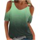 thumbnail image 1 of Camisas de Verano para las Mujeres Fuera Del Hombro Impreso Manga Corta Cuello Redondo, Camisas de Mujer Casual, 1 of 4
