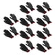 thumbnail image 1 of 10 Pares De Guantes De Trabajo De Seguridad, Guantes De Nylon Recubiertos Con PU Para Hombres Mujeres, Negro Con Bordes Rojos, Transpirable Con Fuerte Agarre Y Dedo Flexible,, 1 of 7