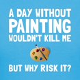 thumbnail image 3 of CafePress - Risk It Painting T Shirt - Women's Traditional Fit Dark T-Shirt, 3 of 4