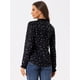 thumbnail image 4 of Blusa con cuello con volantes y lazo para mujer, blusa de manga larga con campana vintage Estrella Negra S, 4 of 6